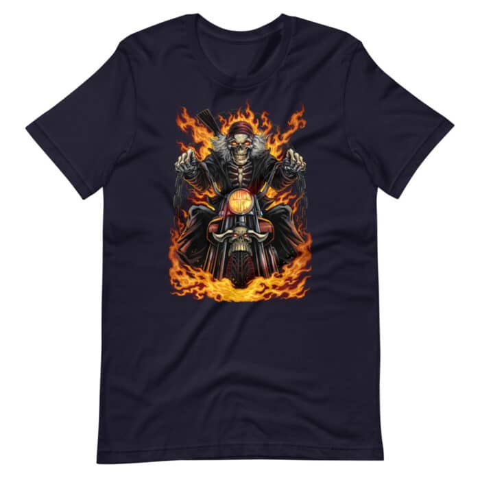 Skeleton Rider - Short-Sleeve Unisex T-Shirt - Image 8