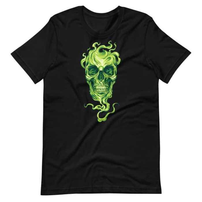 Smoke Skull - Short-Sleeve Unisex T-Shirt - Image 3