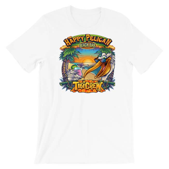 The Happy Pelican - Short-Sleeve Unisex T-Shirt - Image 3