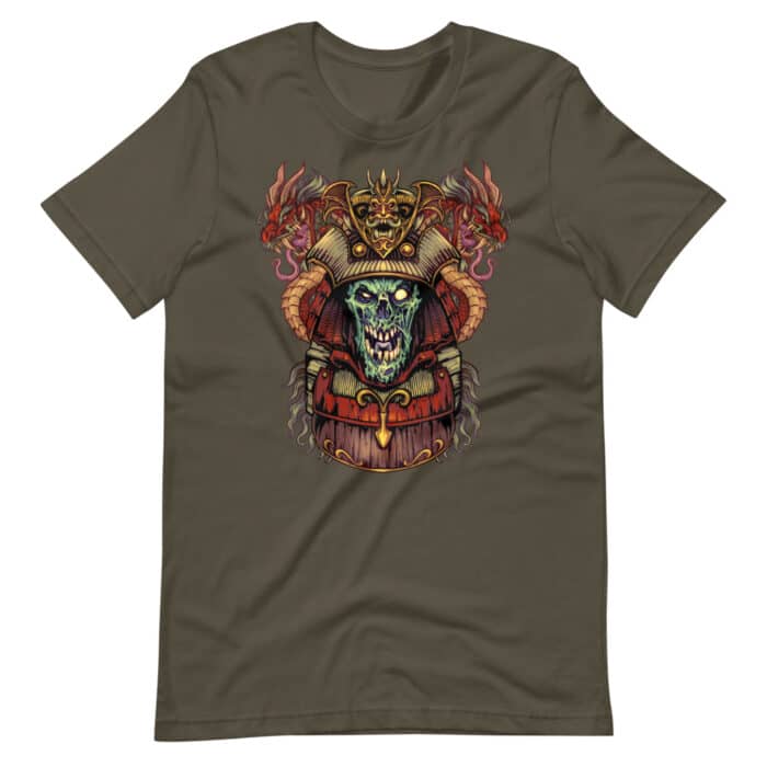 Zombie Samurai - Short-Sleeve Unisex T-Shirt - Image 4