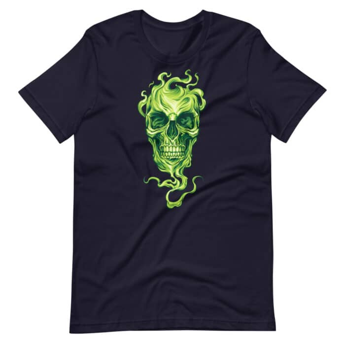 Smoke Skull - Short-Sleeve Unisex T-Shirt - Image 7