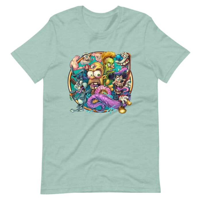 Cartoon Parody - Short-Sleeve Unisex T-Shirt - Image 7