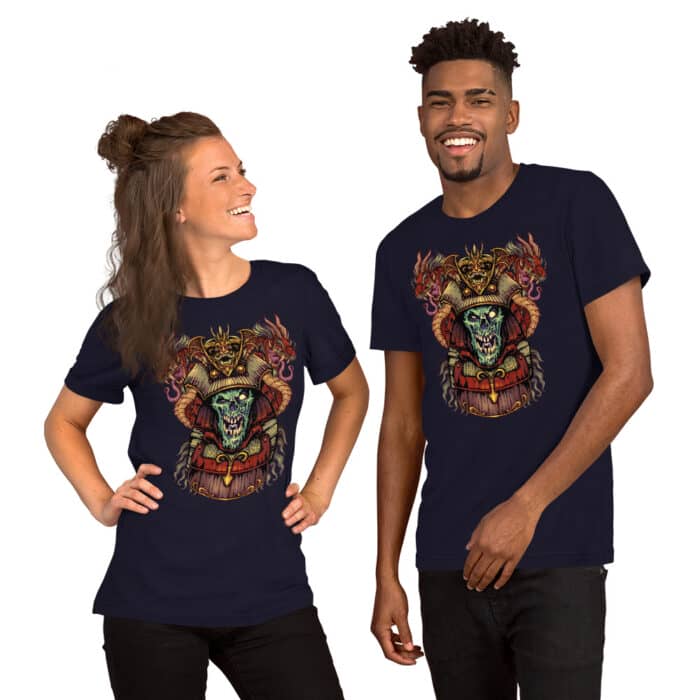 Zombie Samurai - Short-Sleeve Unisex T-Shirt - Image 2