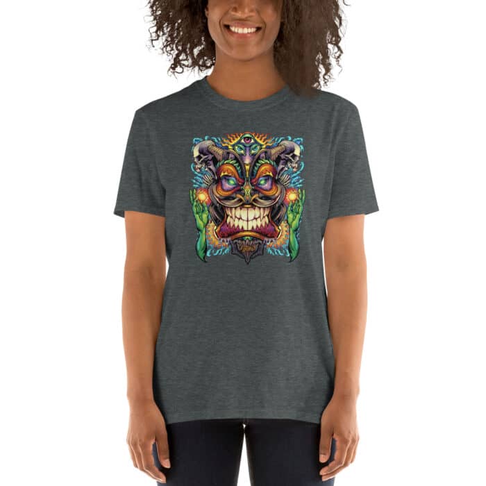 Psychedelic Tiki God Short-Sleeve Unisex T-Shirt - Image 4