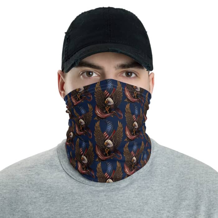 Eagle and Flag Neck Gaiter