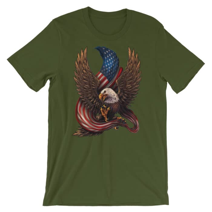 Eagle and Flag Short-Sleeve Unisex T-Shirt - Image 4