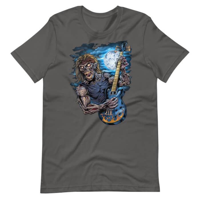 Zombie Guitar Player - Short-Sleeve Unisex T-Shirt - Image 5