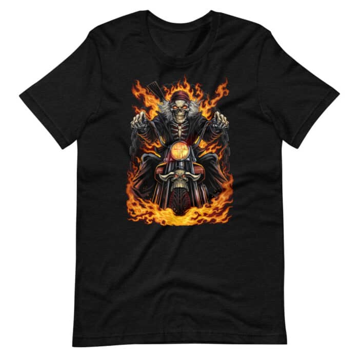 Skeleton Rider - Short-Sleeve Unisex T-Shirt - Image 3