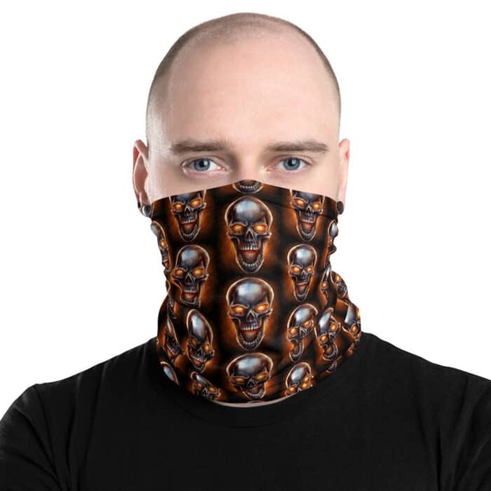 Metal Fire SkullNeck Gaiter