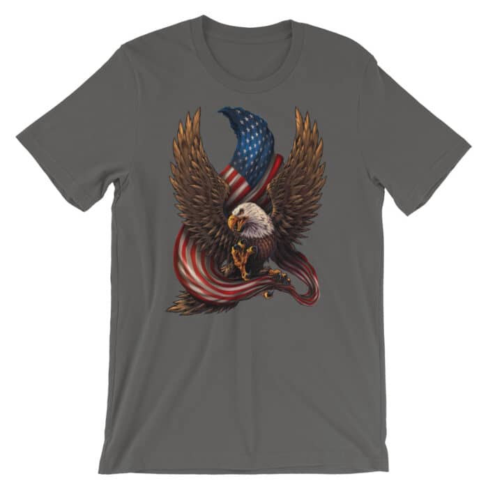 Eagle and Flag Short-Sleeve Unisex T-Shirt - Image 5