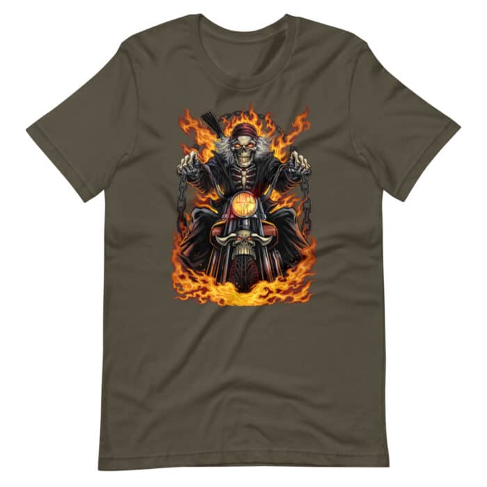 Skeleton Rider - Short-Sleeve Unisex T-Shirt - Image 5