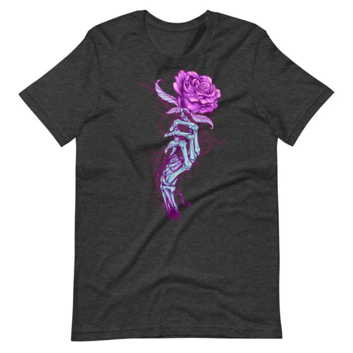 Skeleton Hand with Rose - Short-Sleeve Unisex T-Shirt - Image 6