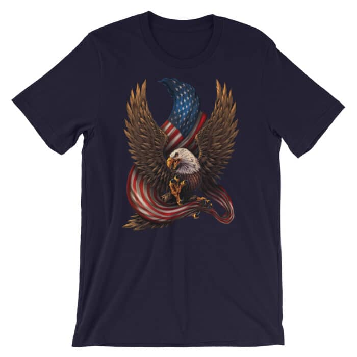 Eagle and Flag Short-Sleeve Unisex T-Shirt - Image 6