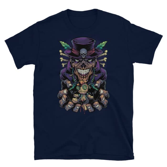 Witch Dr with Voodoo doll Short-Sleeve Unisex T-Shirt - Image 2