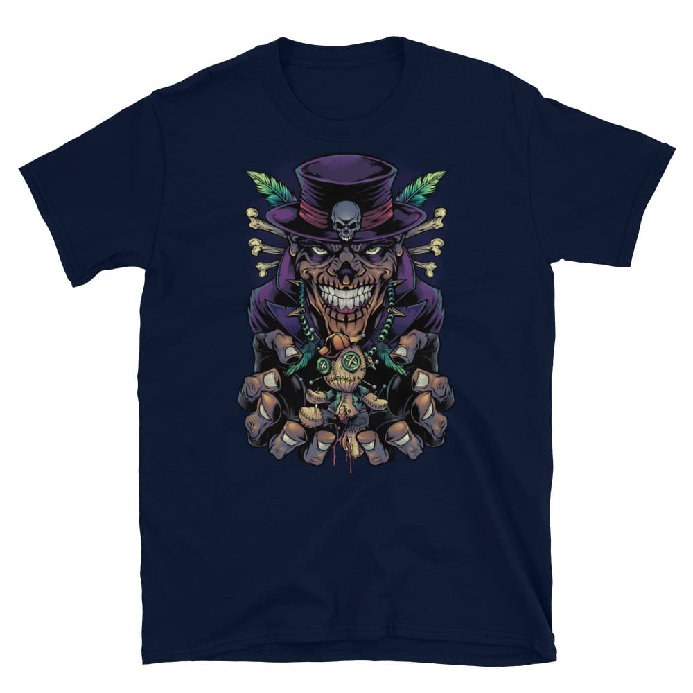 Witch Dr with Voodoo doll Short-Sleeve Unisex T-Shirt - Flyland