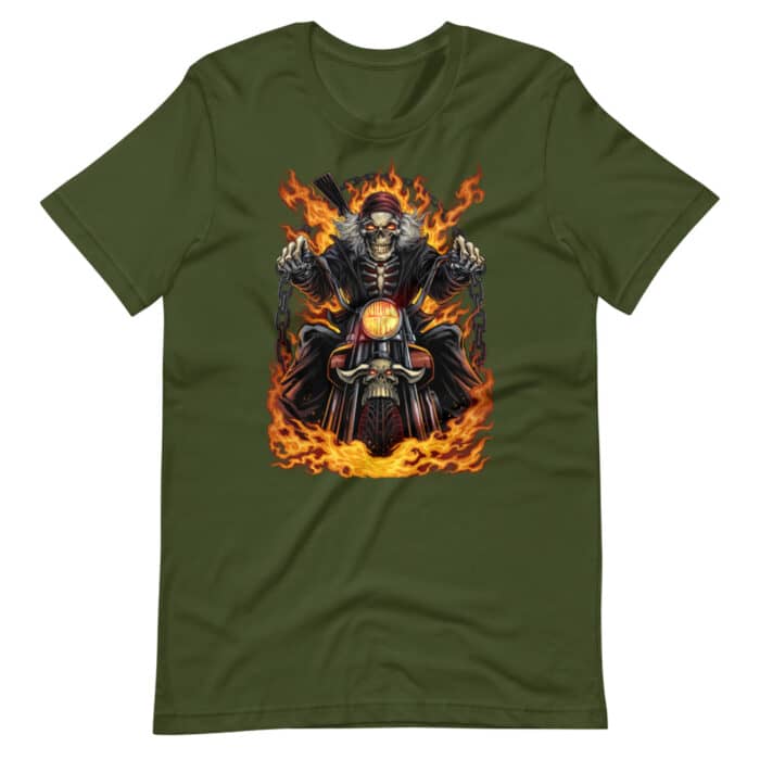 Skeleton Rider - Short-Sleeve Unisex T-Shirt - Image 6