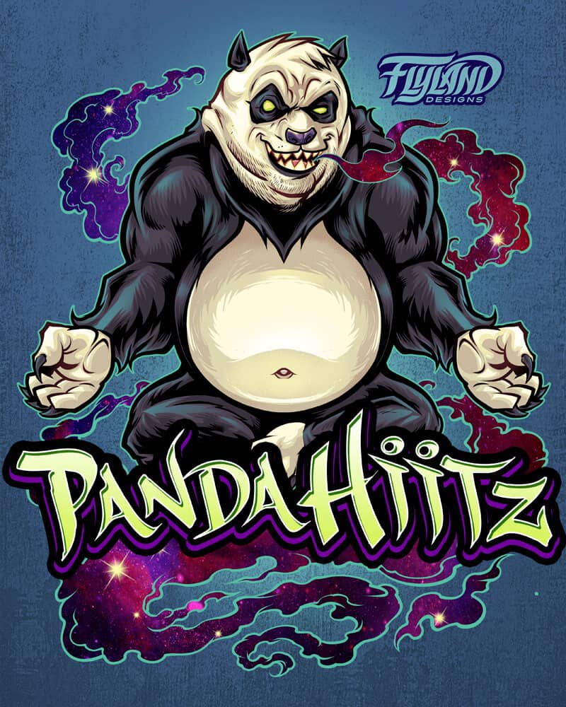 Hip-Hop Panda Mascot