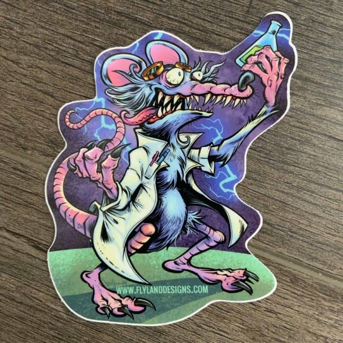 Lab Rat Vinyl Sticker - Image 2