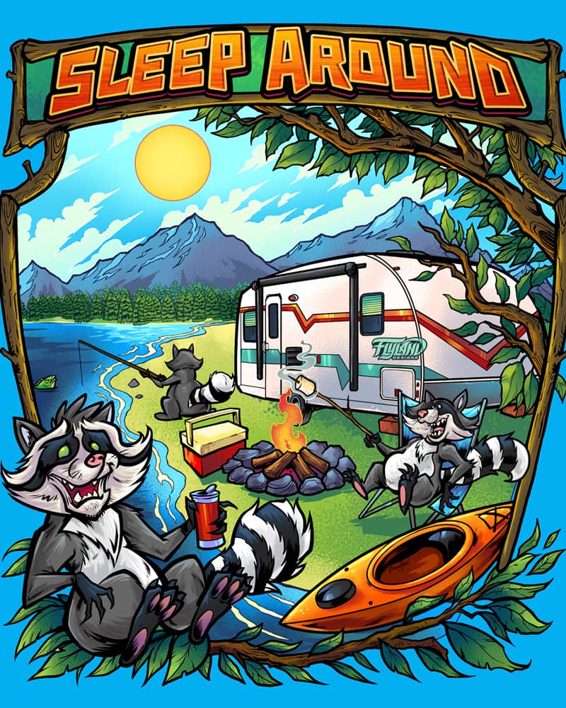 Camping Animals Designs