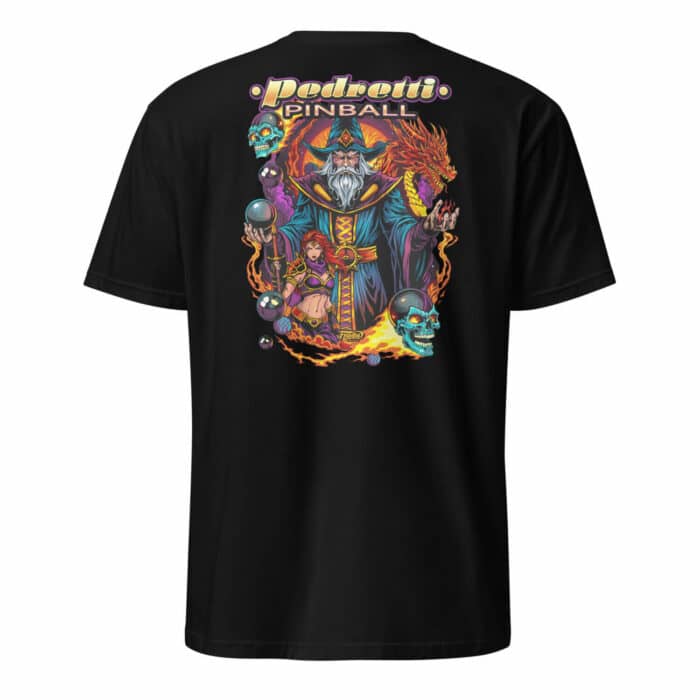 Pinball Wizard Pedretti PinballShort-Sleeve Unisex T-Shirt (back Printed)