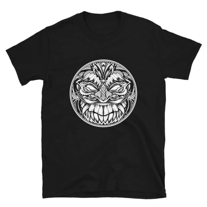 Tiki Head with Fangs - Short-Sleeve Unisex T-Shirt