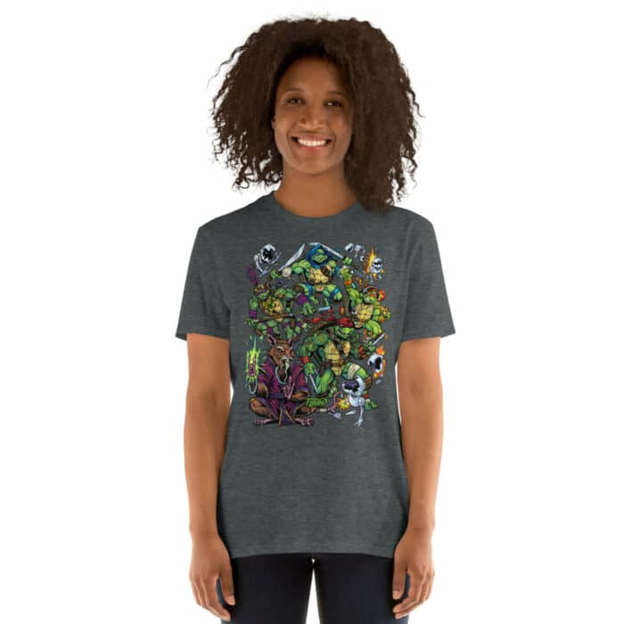 TMNT Heroes Parody Short-Sleeve Unisex T-Shirt - Image 4