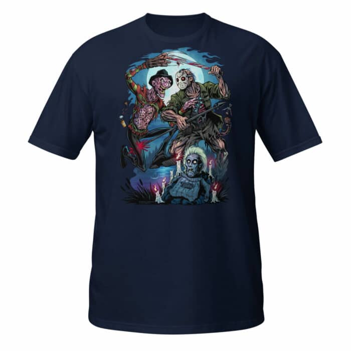 Freddy Vs Jason Short-Sleeve Unisex T-Shirt - Image 4