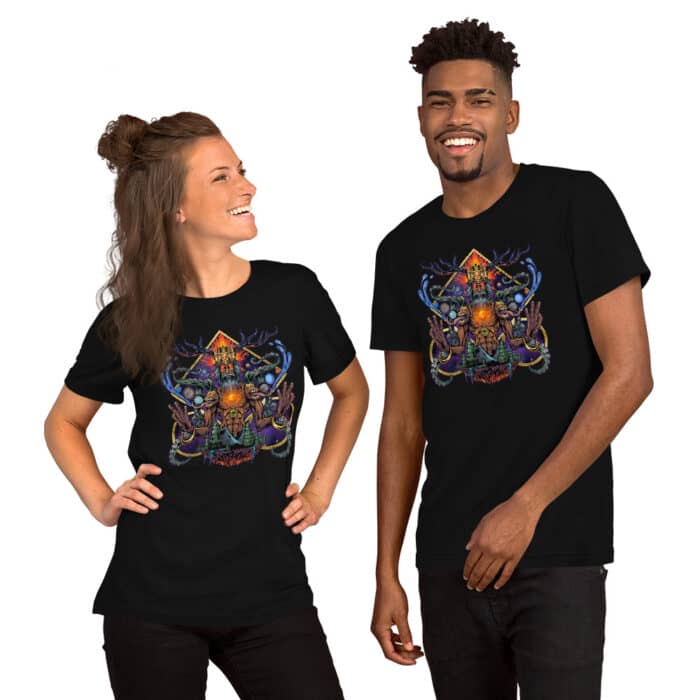 Meditating God Short-Sleeve Unisex T-Shirt - Image 2