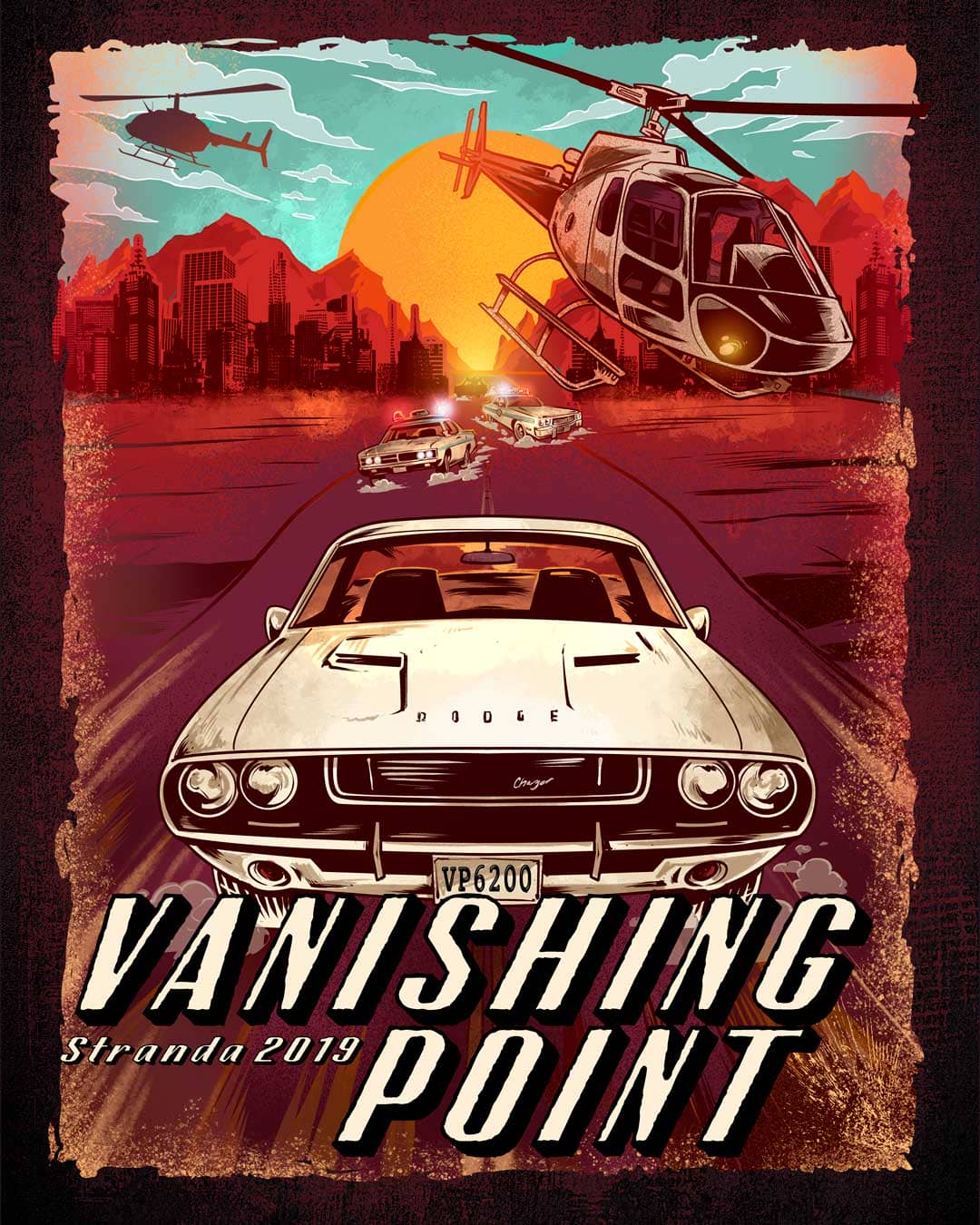 Vanishing point parody Russ Logo