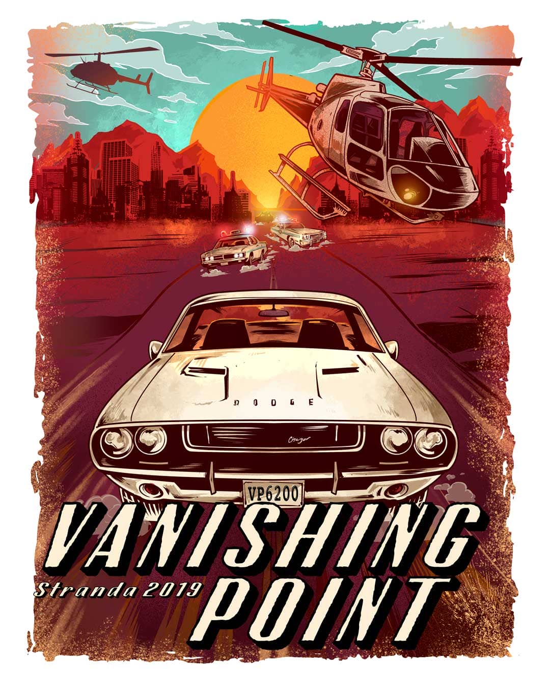 Vanishing point parody Russ Logo