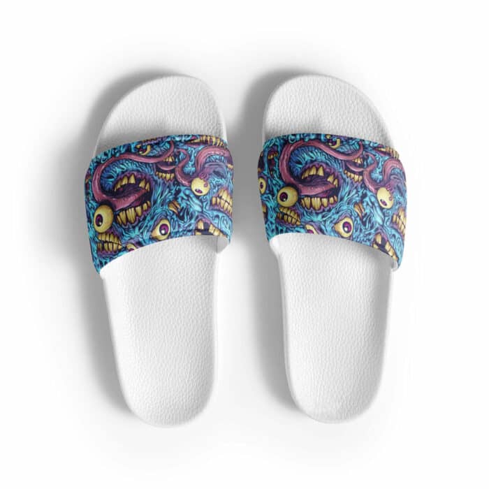 Eyeball and Teeth Women's slides - Image 2